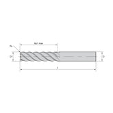 Solid Carbide End Mills • VariMill II Long • Series 5718 • Square End • Long Length • 5 Flute • Metric - Big-tools Industrial Supply Tools for Metal Cutting